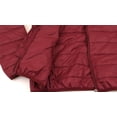 thumbnail image 4 of Luckers Women's Ultra Light and Soft Puffer Jacket, Color: Burgundy, Size: Medium, 4 of 8