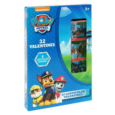 32ct Paw Patrol Lenticular Valentine Cards