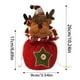 thumbnail image 3 of xihome Bolsa de regalo de manzanas para la vspera de Navidad, bolsa de tela con cordn ajustable para dulces con apliques bordados para regalar en fiestas navideñas, 3 of 6