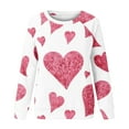 thumbnail image 4 of VALMASS Women's Valentine's Days Graphic Sweatshirts Long Sleeve Pullover Tops Fashion Cute Print Crewneck Sweatshirts (M, White), 4 of 4