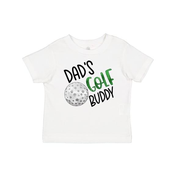 Inktastic Dad's Golf Buddy with Golf Ball Boys or Girls Baby T-Shirt