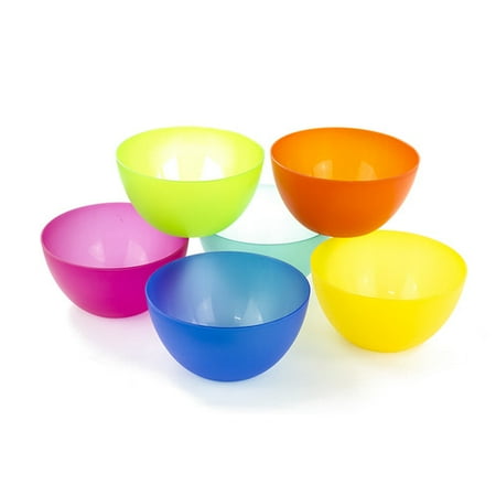 Pumpkin Plastic Bowl - Imperial Home Plastic Bowl (Set of 6)