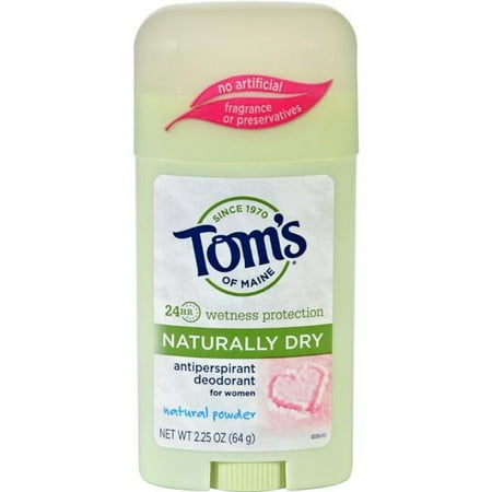 Toms of Maine HG1082791 2.25 oz Womens Antiperspirant Deodorant Natural Powder - Case of 6