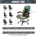 thumbnail image 7 of POLERO Brushed Elastic Fabric All-in-One Desk Computer Chair Slipcover for Gaming Home, Anti Aging Breathable High Back Chair Slipcover, Black Cat Cherry Blossoms, 7 of 7