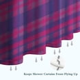 thumbnail image 6 of Pink Purple Checkered Pattern Shower Curtain 36"x72" ,Bathroom Decorative Shower Curtains Set with 12 Hooks,Modern Waterproof Washable Shower Curtain, 6 of 6