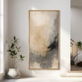 thumbnail image 2 of Large Framed Canvas Art Neutral Abstract Print for Modern Living Room Bedroom Wall Decor - 60"x30" Natural Framed, 2 of 7