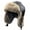 Navy, variant on Winter Trooper Trapper Hat for Men, Warm Fuzzy Faux Furs & Suede Hat with Earflaps Ski Outdoor Snow Cap, One Size