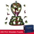 thumbnail image 1 of Wooden Puzzle Unique Shape Pieces Animal Gift for Adults and Kids 200 Pieces, 1 of 3