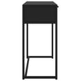 thumbnail image 2 of vidaXL Table Console Noire 72x35x75 cm Acier, 2 of 5