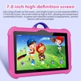 thumbnail image 4 of Nuevas tabletas para niños de 7 pulgadas, tabletas educativas de aprendizaje, Android, PC, cuatro núcleos, 4 GB de RAM, 64 GB de ROM, WiFi 5G, cámaras duales, regalos para niños, 4 of 5