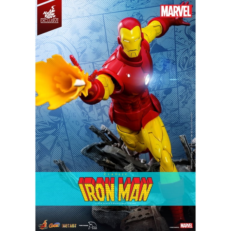 Hot Toys Exclusive Iron Man Classic Comic Masterpiece Diecast 1/6