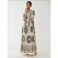 thumbnail image 7 of Printed Long Sleeve Viscose Maxi Dress, 7 of 7