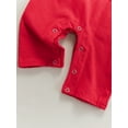 thumbnail image 6 of Qiylii Infant Baby Long-Sleeved Romper with Bow+Satan Claus Suspender Trousers, 6 of 8