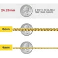 thumbnail image 6 of ChainsHouse Necklaces for Men Rolo Box Link Chain 14K Gold Plated Hip Hop Chain Necklaces for Boyfriends Birthday Valentine's Day Gift, Width 4/6mm, 14" 18" 20" 22" 24" 26" 28" 30" Length,Gift Box, 6 of 8