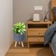 thumbnail image 5 of Imitation Rattan Flower Stand Triangular Support Flowerpot Indoor Desktop Potted Storage Container Office Woven Pot, 5 of 6