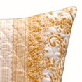 thumbnail image 3 of Saltoro Sherpi 36 x 20 Fabric King Pillow Sham with Floral Motif, White and Orange, 3 of 5