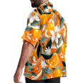 thumbnail image 3 of Tangerine Men's Short Sleeve Button Down Poplin Casual Beach Shirts, 3 of 6