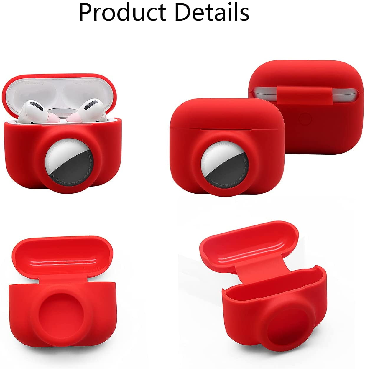 Visland 2-in-1 For Airpods Pro Case with Airtags (Airtags/Airpods Not  included), Bluetooth Locator GPS Tracking Airpods Case Skin Cover  Compatible 