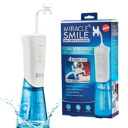 Miracle Smile Water Flosser, Portable Dental Rechargeable Water Flosser, Easy Refill Water Tank