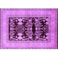 thumbnail image 1 of Ahgly Company Indoor Rectangle Oriental Purple Industrial Area Rugs, 2' x 3', 1 of 4