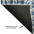 thumbnail image 5 of Addison Rugs Mayfield Premium Machine Washable Transitional Holiday Navy Rectangle Rug, 5' x 7'6", 5 of 7