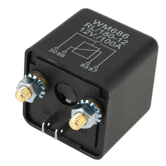 Car Starter Relay, 4-Pin Starter Relay, Dustproof For Control Battery 4.8W