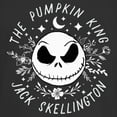thumbnail image 2 of Junior's The Nightmare Before Christmas The Pumpkin King Face Graphic Tee Black Medium, 2 of 3