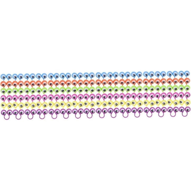 Eye Ring Finger Puppets 24pcs Children Ring Finger Puppets Active Eyeball Finger Puppets Plastic Gift Bag Big Eye Ring Eye Finger Puppet Toy Fun Child
