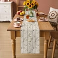 thumbnail image 2 of Sparrow Table Runner - 60 Inch Long Spring Birds on The Branches Retro Country Beige Cotton and Linen Blended Dress Scarves Farmhouse Table Runner for Kitchen Dining, Coffee Table, 13" x 60", 2 of 8