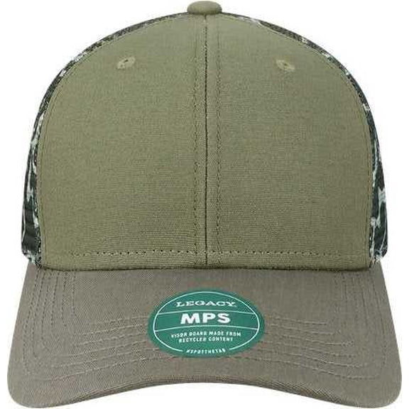 Legacy MPS Mid-Pro Snapback Trucker Cap - Olive Gray Gray Camo
