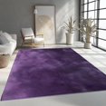 thumbnail image 4 of Washable Area Rug 2 X 3 ft for Bedroom, Simple Watercolor Background Soft Non Slip Carpet, Purple Stain Resistant Non-Shedding Rugs for Dining Room Kids Playroom Office Decor, 4 of 7