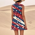 thumbnail image 3 of Prom Dress, American Flag Casual Tank Sundress With Pockets 4Th Of July Boho Beach Tshirt Dresses White Party Shirts For Men Big And Tall Formal Dresses Women Cocktail Dresses (XL, Deep Red) ZMTing, 3 of 5