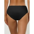 thumbnail image 2 of DARING DIVA Women's No Show Elastic Waist Brief Panties Breathable L Black, 2 of 6