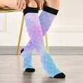 thumbnail image 6 of Coolnut Mermaid Compression Socks, 1 Pack Women Men Long Stocking (20-30mmHg) Travel Knee High Stockings for Athletic Sports,Running,Cycling,Nursing, 6 of 6