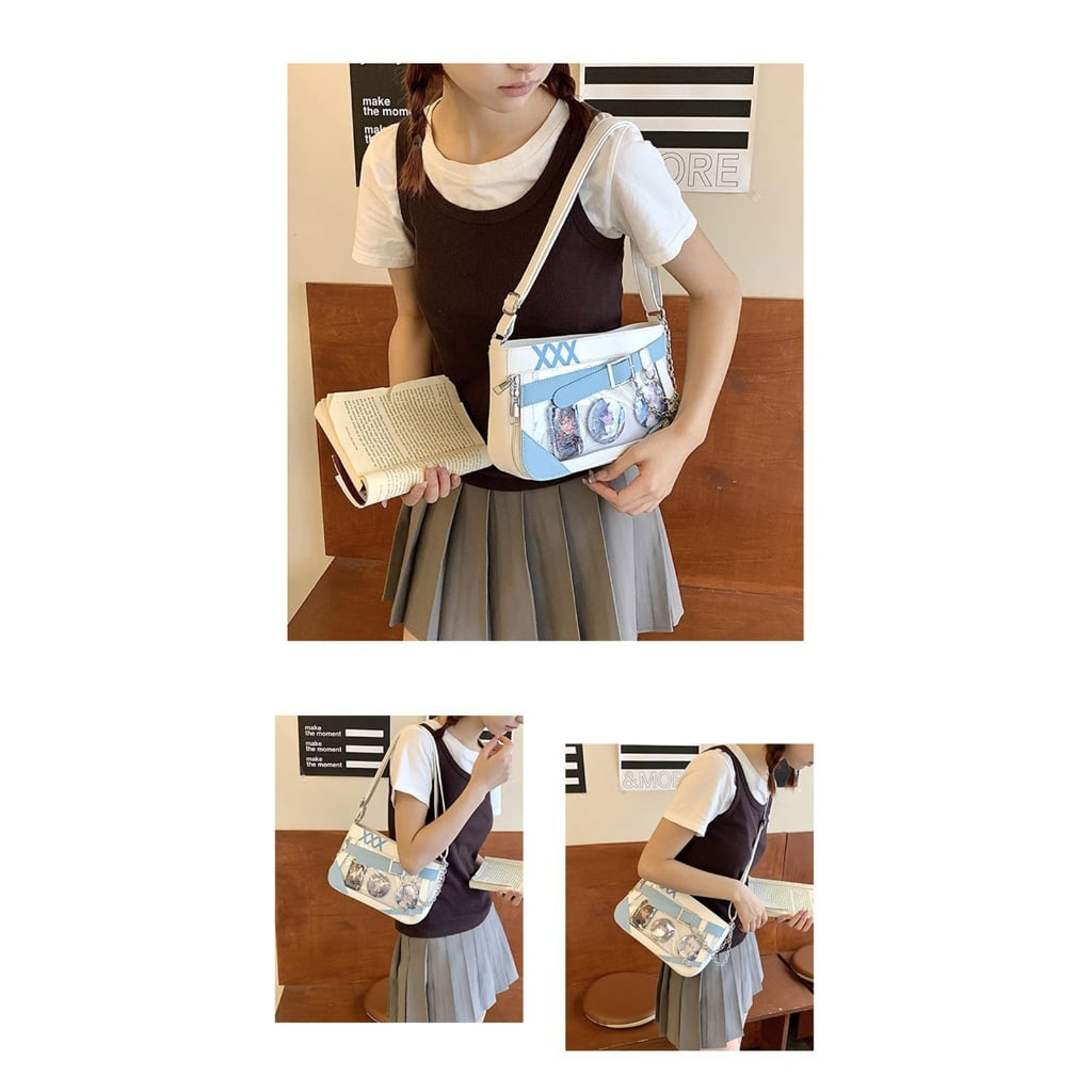 Fashionable Ita Bag for Women withAn1meBadge Display and Color Matching