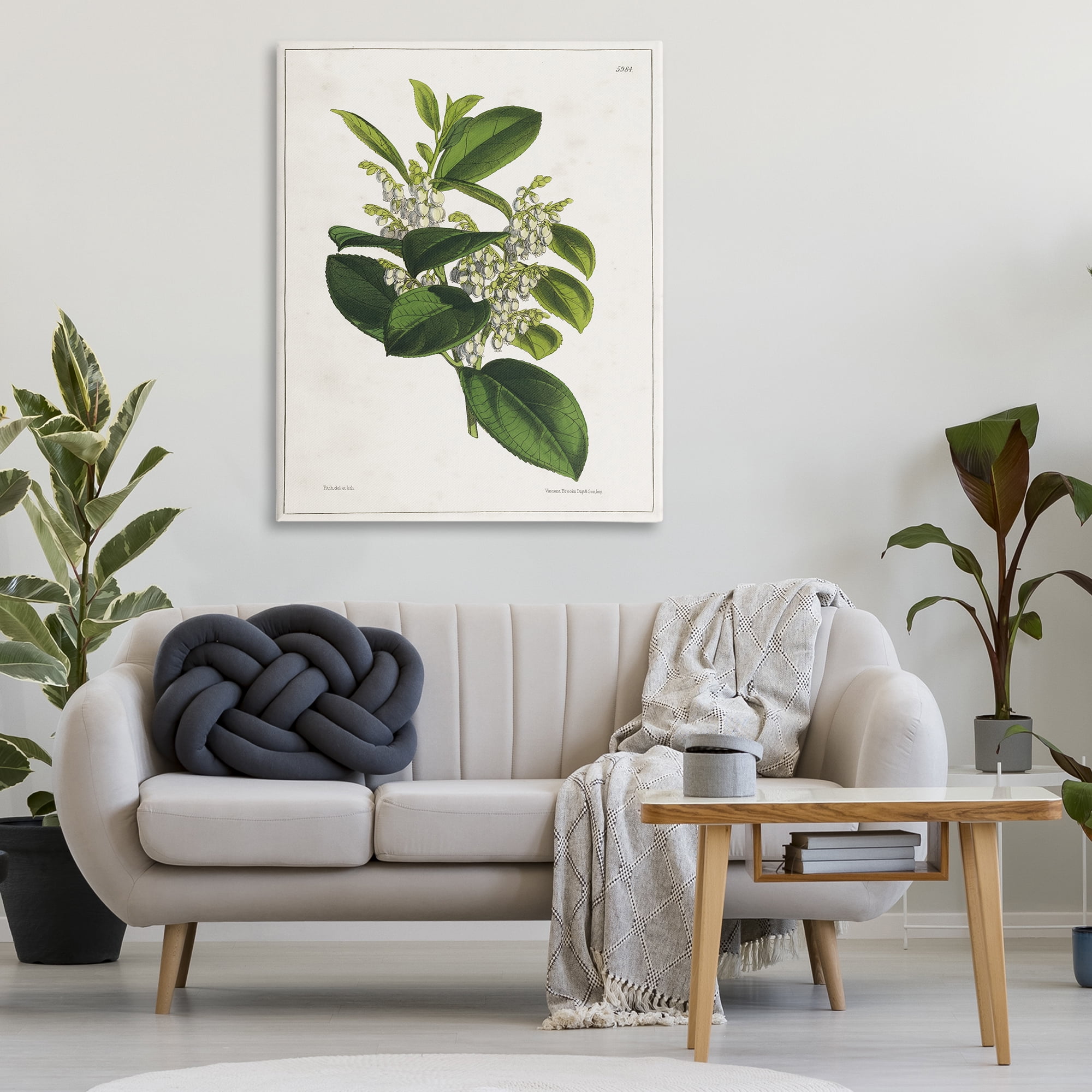 Stupell Industries Forest Nature Botanical Plants & Flowers Painting Wrapped Canvas Art Print Wall Art, 36 x 48