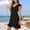 Black, variant on Women's Casual Dress V Neck Midi Dress With Cap Sleeve Ruffle Detail For Daily Wear Vacation Beach Spring Summer Outfit plus Size Casual Dresses for Women Summer for Women Ladies Dresses Summer Casual