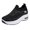 Black, variant on Vedolay Sneakers Ladies Women's Sneakers Platform Round Toe Fashion Slip-on Comfort Walking Casual Shoes,Black 7