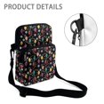 thumbnail image 5 of FUIALDOLG Christmas String Lights Print Shoulder Bags Polyester Crossbody Bags for Women, Zipper Lightweight Single Shoulder Bag, 5 of 7