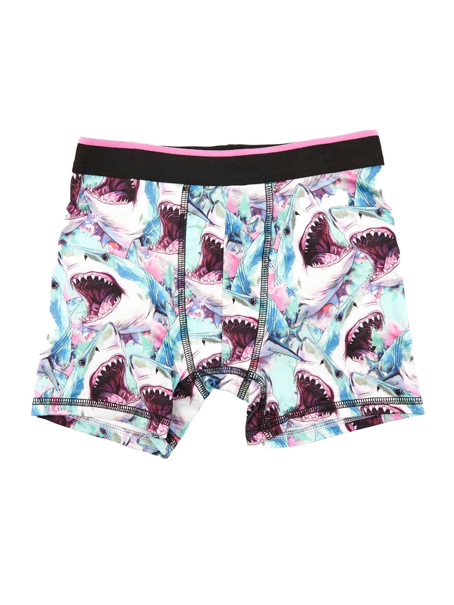 Wonder Nation Boys Boxer Brief Shark Underwear, 4-Pack, Sizes S-XL
