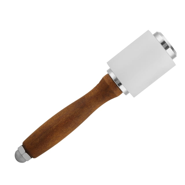 Mazo de Cuero, Martillo de Herramientas de Cuero de constructucció de acero inoxidable con de madera para artesanía de cuero