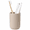 Matte Khaki - Smooth - Skinny, variant on BosilunLife 14oz Matte Ceramic Toothbrush Holder, Calcination at 1280℃, Recyclable Toothbrush Cup for Bathrooms Counter Organizer (Black)