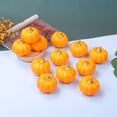 thumbnail image 5 of SAYOO 12Pcs Halloween Pumpkin Decorations, Pumpkin Shaped Decorative Props Figurine for House Party, Indoor, Outdoor, 5 of 8