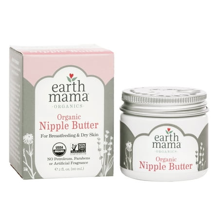 Earth Mama Organic Nipple Butter for Breastfeeding and Dry Skin (2 Fl. (Best Nipple Cream For Nursing)