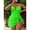 Green, variant on Plus Size Women Mint Green Spaghetti Strap Draped Swim Bodysuit, Fitted Beach Vacation Swimsuit