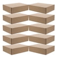 thumbnail image 2 of 10 Uds. De cajas de cartón corrugado para envío, cajas de envío marrones, cajas de cartón corrugado para envío, embalaje, correo, manualidades DIY, 2 of 4
