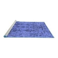 thumbnail image 2 of Ahgly Company Machine Washable Indoor Rectangle Oriental Blue Industrial Area Rugs, 2' x 5', 2 of 4