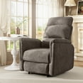 thumbnail image 7 of Koorlian Electric Power Recliner Chair, Fabric Recliner for Adults with USB Ports, Adjustable Reclining Sofa with Padded Seat Backrest, Single Small Home Theater Recliner for Living Room, Brown, 7 of 7