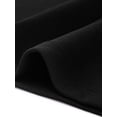 thumbnail image 5 of Agnes Orinda Women's Plus Size Work Dress Square Neck Short Sleeve Back Zipper Sheath Bodycon Formal Business Office Pencil Dress 1X Black, 5 of 6
