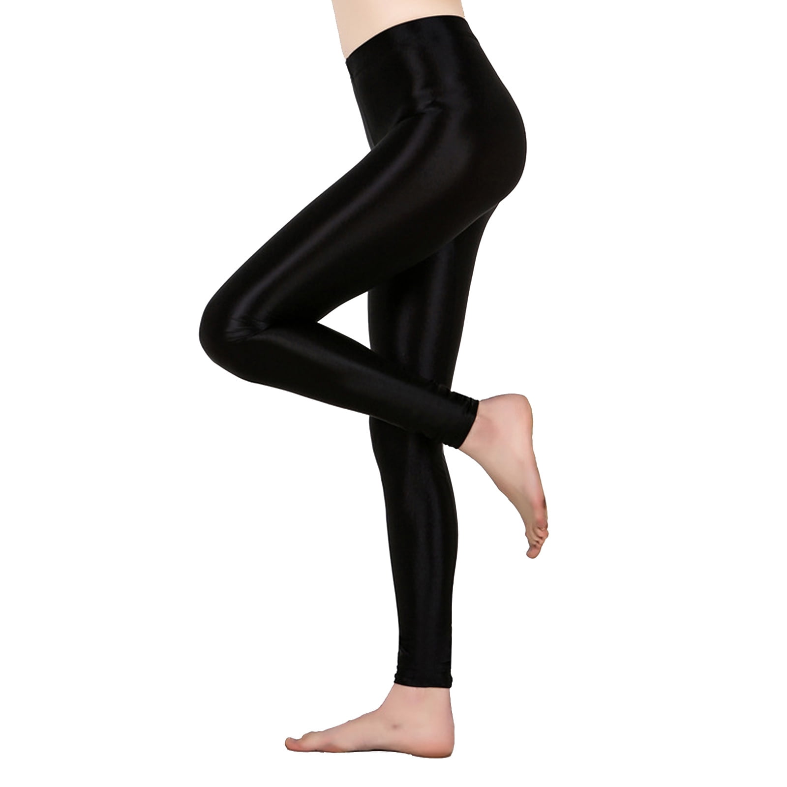 Shiny Glossy High Waist Shiny Gym Leggings For Yoga, Pilates, And  Bodybuilding Stretchy Solid Color Athletic Pants For Ladies From  Longxianlo, $13.12